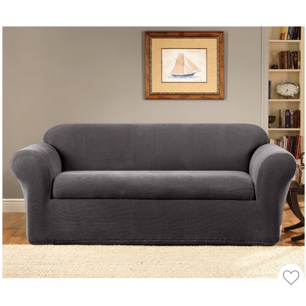 Textured Knit Sofa Slipcover / Couch Cover